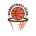 Basketball championship badge vector.