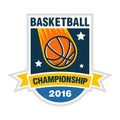 Basketball championship, tournament or team logo concept