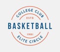 Basketball college club circle
