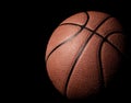 Basketball coming to of shadows Royalty Free Stock Photo