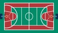 Basketball court Royalty Free Stock Photo