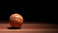 Basketball court floor with ball Royalty Free Stock Photo