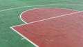 Basketball court line texture. Outdoor cement basketball hoop