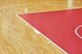 Basketball court parquet