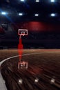 Basketball court. Sport arena. Royalty Free Stock Photo