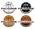 Basketball Design For Falcons Royalty Free Stock Photo