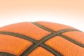 Basketball detail with clippin Royalty Free Stock Photo