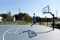 Basketball Dunker Flying Royalty Free Stock Photo