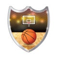 Basketball Emblem Illustration Royalty Free Stock Photo