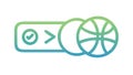 Basketball Feature Toggle Switch Icon, vector design Generative AI Royalty Free Stock Photo