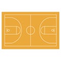 Basketball field, court, yard, FIBA, infographics, horisontal Royalty Free Stock Photo