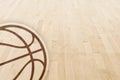 Basketball floor Royalty Free Stock Photo