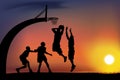 Basketball game Royalty Free Stock Photo