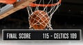 Basketball Scoreboard: Game Winning Shot Royalty Free Stock Photo