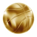 Basketball in gold Royalty Free Stock Photo