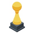 Basketball gold cup icon, isometric style Royalty Free Stock Photo