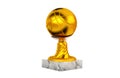 Basketball Gold trophy with Marble Base Royalty Free Stock Photo