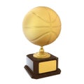 Basketball Golden Trophy Isolated