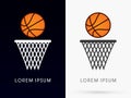 Basketball graphic vector