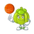 With basketball green pumpkin vegetable for ingredient food