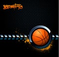 Basketball grunge background Royalty Free Stock Photo