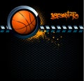Basketball grunge background Royalty Free Stock Photo