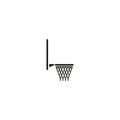 Basketball hoop vector icon Royalty Free Stock Photo