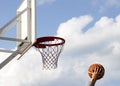 Basketball hoop Royalty Free Stock Photo