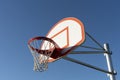 Basketball hoop as seen from reft side Royalty Free Stock Photo