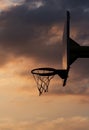 Basketball hoop and backboard