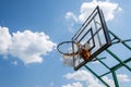Basketball Hoop And Backboard Stand Royalty Free Stock Photo