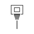 Basketball hoop vector icon Royalty Free Stock Photo