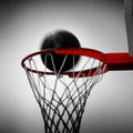 Basketball Hoop with Ball Net Scoring Points Sports Royalty Free Stock Photo