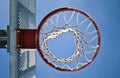 Basketball Hoop From Below