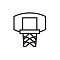 Basketball hoop icon isolated on white background Royalty Free Stock Photo