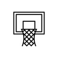 Basketball hoop icon isolated on white background Royalty Free Stock Photo