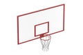 Basketball hoop isolated Royalty Free Stock Photo