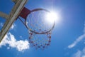 Basketball hoop and net