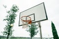 Basketball hoop in the park Royalty Free Stock Photo