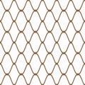 Basketball hoop ring net seamless pattern. Grid web links with garters. Abstract vector illustration. Metal chain texture Royalty Free Stock Photo