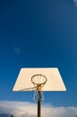 Basketball hoop with sky Royalty Free Stock Photo