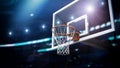 Basketball hoop and sky Royalty Free Stock Photo