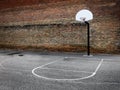 Basketball Hoop Urban Setting Downtown in the City