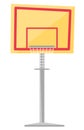 Basketball hoop vector cartoon illustration. Royalty Free Stock Photo