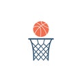 Basketball hoop vector icon. Basketball, basket icon. Symbol, logo illustration. perfect vector graphics Royalty Free Stock Photo