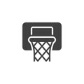 Basketball hoop vector icon Royalty Free Stock Photo