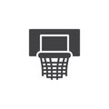 Basketball hoop vector icon Royalty Free Stock Photo