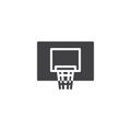 Basketball hoop vector icon Royalty Free Stock Photo