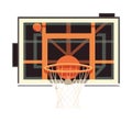 Basketball hoop vector symbol on modern backdrop Royalty Free Stock Photo