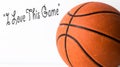 Basketball i love this game Royalty Free Stock Photo